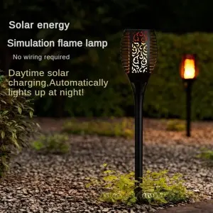 LED Decoration Light Classic Solar Flame Lamp  Garden Festival lights