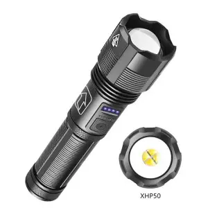 SQ-Z3 Series 600LM Aluminum Flashlight: Base & Tactical (Dual Light/5 Modes)