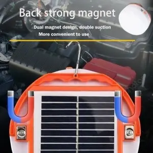 High power replaceable battery household emergency solar lamp