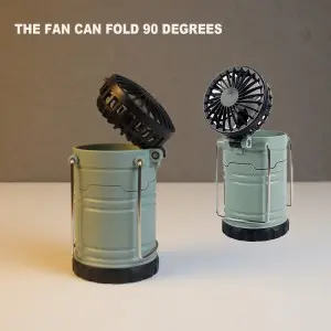 Two in one multifunctional outdoor fan battery LED camping light