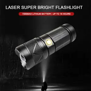 outdoor waterproof sturdy long battery life rechargeable flashlight