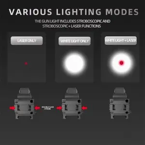 Aluminum laser sight pistol accessories flashlight