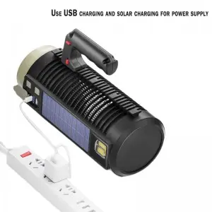 Multifunctional solar mosquito proof USB searchlight camping light