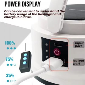 Solar LED lantern USB charging with 5 lighting modes Mobile camping light