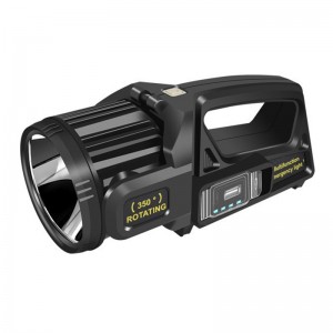 Emergency Hand Lamp LED Rechargeable Solar Cob Searchlight Flashlight
